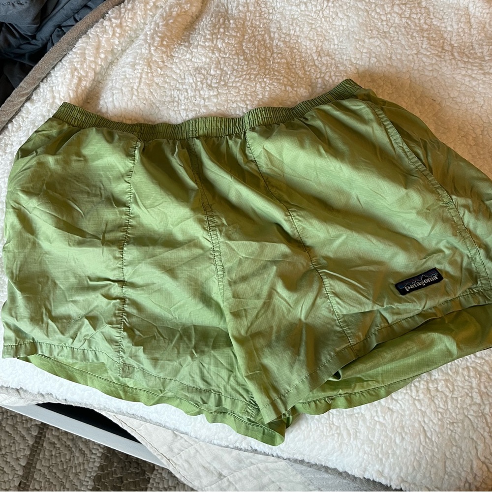 Green Patagonia Hiking Shorts